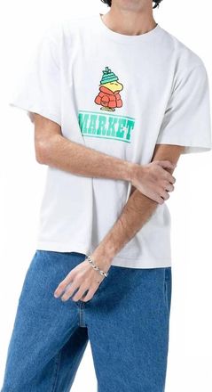 Market Peanuts Puffer Sign T-Shirt In White