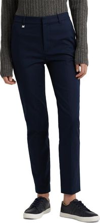 Lauren Ralph Lauren Double Faced Stretch Cotton Pants in Lauren Navy at Nordstrom, Size 14P
