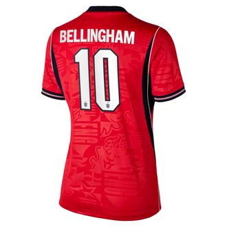 Nike Jude Bellingham England National Team 2026 Stadium Away Nike Womens Dri-FIT Soccer Jersey in Red | NN203947747-ENG