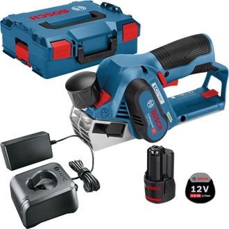 Bosch Cepillo Inal&aacute;mbrico Gho 12v-20 12 V / 1x 2,0 Ah Bater&iacute;a + Cargador En L-boxx