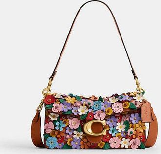 Coach Tabby Shoulder Bag 26 With Floral Applique