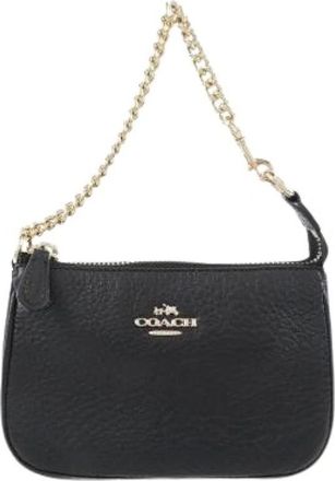 Coach Pre-owned Clutches, female, Black, Size: ONE SIZE Pre-owned Leather Clutch