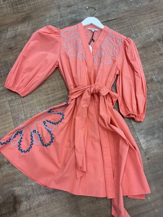 Celina Moon Womens Carly Wrap Dress In Pink