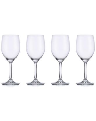 Godinger Set Of 4 Veneto White Wine Glasses