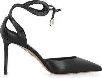 Aquazzura Pointe Pumps van Leder - Dames - Pumps - Zwart - 38 EU - Leer - Schoenen