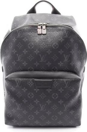 Louis Vuitton Pre-owned Apollo Monogram Eclipse Coated Canvas Backpack - Heren - Vintage Rugzakken - Zwart - ONE Size - Leer - Vintage
