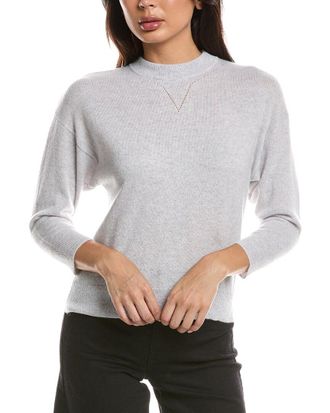 Fort&eacute; Cashmere Crop Cashmere Sweatshirt