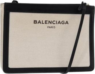 Balenciaga Pre-owned Cross Body Bags, female, White, Size: ONE SIZE Pre-owned Vintage Cross Body Bag