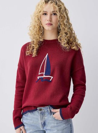 Twik Womens Playful embroidery sweater