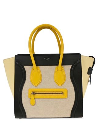 Celine 2015 micro Luggage tote bag - Beige
