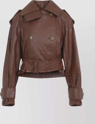 Zimmermann crop trench leather hypnotic