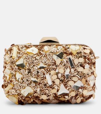 Jimmy Choo London Cloud embellished clutch