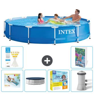 Intex Piscina Con Estructura Redonda - 366x76 Cm - 7-piezas S117