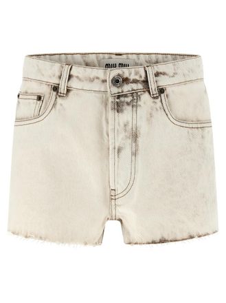 Miu Miu Grey Denim shorts