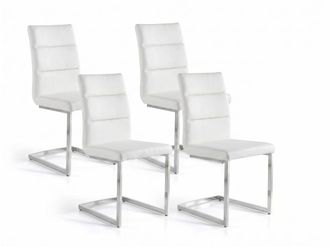 Pondecor Interiorismo Set 4 sillas comedor con estructura cromada. 45&times;59&times;98 cm