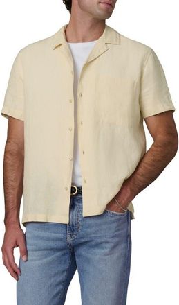 Joe's Slub Cotton Camp Shirt in Summer Sand at Nordstrom, Size Xx-Large