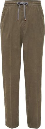 Brunello Cucinelli Pantaloni dritti in cotone - Marrone