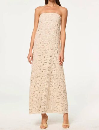 Misa Womens Lucine Dress In Cotton Crochet