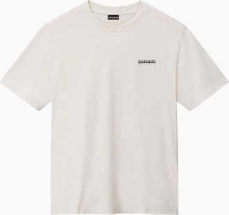 Napapijri Mens Napapijri S-Small Box T-Shirt - White - Size: 44