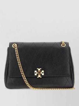 Tory Burch leather shoulder bag quilted design chain strap