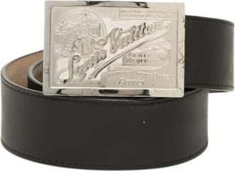 Louis Vuitton Pre-owned Standard Belt - Heren - Vintage Accessoires - Zwart - ONE Size - Leer - Vintage