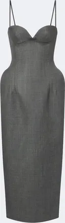 Magda Butrym Wool corset cocktail dress