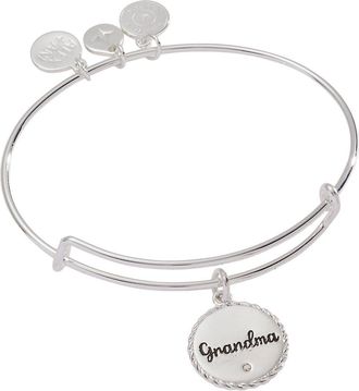 Alex and Ani Grandma Charm Bangle Bracelet in Silver at Nordstrom, Size Small/medium
