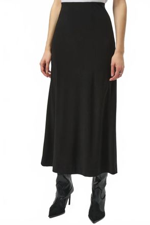 Joseph Ribkoff Pull On Back Slit Maxi Skirt In Black