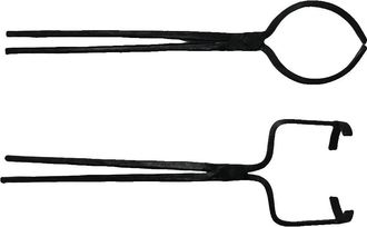OEM Pinzas Para Crisoles, Acero De Alta Resistencia, Para Uso Individual, Color Negro