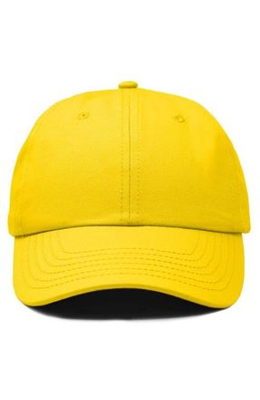 Dalix Classic Cotton Dad Cap in Gold at Nordstrom