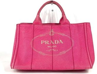 Prada Pre-owned Handbags, female, Pink, Size: ONE SIZE Pre-owned Fabric prada-bags