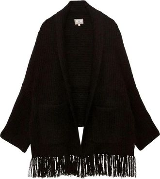 Ines De La Fressange Aurelien Cardigan - Dames - Vesten - Zwart - ONE Size - Wol - Truien & Vesten