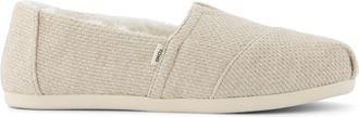 Toms Alpargata Oatmeal Sparkle Knit Faux Fur