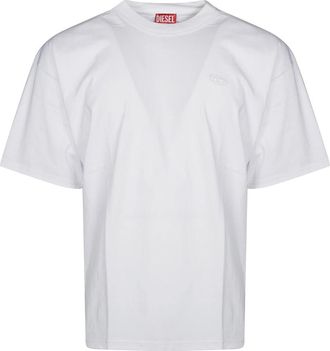 Diesel Casual katoenen T-shirt voor heren - Heren - T-shirts - Wit - XL - Katoen - Tops