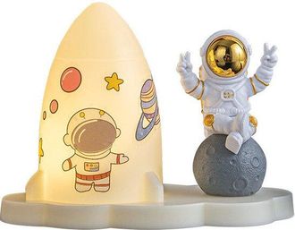 OEM Adorno De Escritorio Con Forma De Cohete, L&aacute;mpara De Mesa Para Dormitorio, Luz Nocturna, Directamente De F&aacute;brica, Luz Nocturna De Astronauta