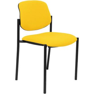 Piqueras y Crespo Silla Fija Styl Bali Amarillo Chasis Negro
