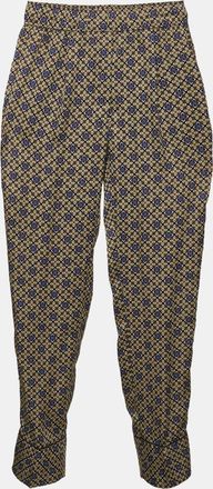 Sandro Multicolor Printed Satin Straight Leg Dany Trousers