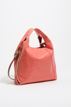 Bimba & Lola Leather Paper Bag in Coral at Nordstrom