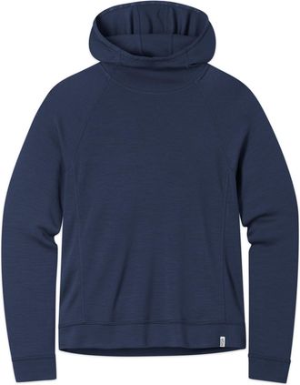 Stio | Womens Alpin PeakWool Midweight Hoodie, Size Extra Small in Mountain Shadow