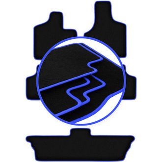 OEM Alfombrillas Carlux-blue Para Chrysler Grand Voyager Iii 7 Plazas (2001-2007)