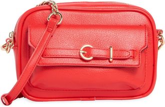 Madden Girl Textured Faux Leather Camera Bag in Scarlet at Nordstrom Rack