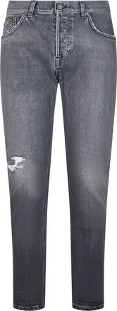 Dondup Iconic Slim Fit Trousers with Classic Five-Pocket Design