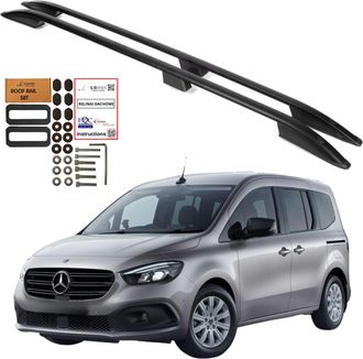OEM Barras De Techo Mercedes-benz Citan W420 L2 Long 2021- Negro Aluminio