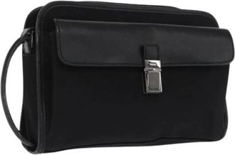 Gucci Pre-owned Handbags, female, Black, Size: ONE SIZE Pre-owned Nylon Handbag