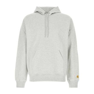 Carhartt Work in Progress Carhartt Wip, Hoodies, male, Gray, Size: M Hooded Chase Sweat