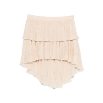 Blumarine Tiered Ruffled Mini Skirt
