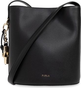 Furla Roxie Small Shoulder Bag - Dames - Schoudertassen - Zwart - ONE Size - Leer - Tassen