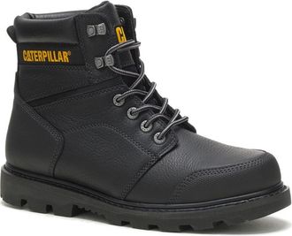 CAT Caterpillar Mens Allerton Wide Leather Boots, Black, 10 UK