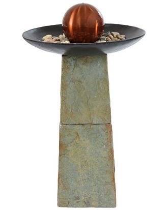Sunnydaze 38In Decorative Orb Outdoor Water Fountain