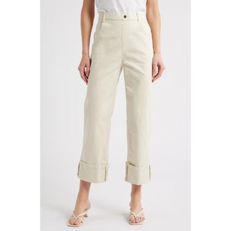 Hue Cuffed Skimmer Jeans in Sand at Nordstrom, Size X-Large